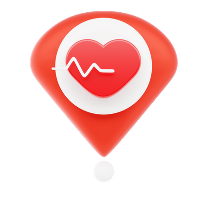 Pin de saúde  3D Icon