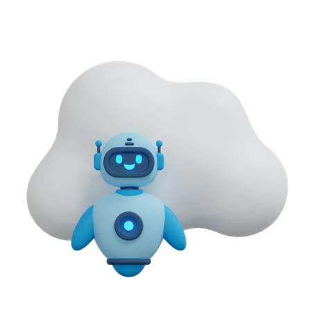 Assistente de IA em nuvem  3D Icon