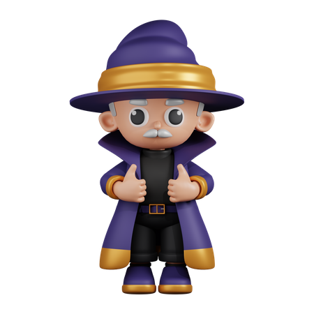 Assistente mostrando o polegar para cima  3D Icon