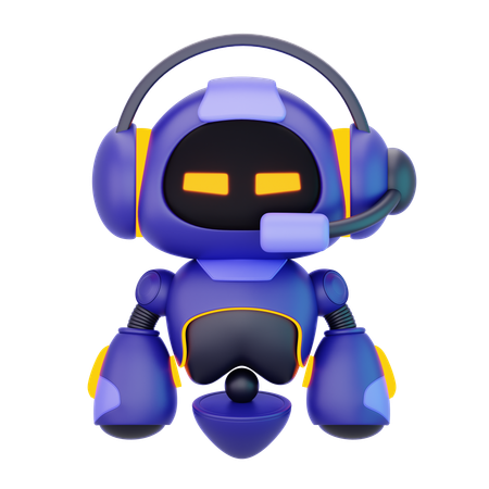 Assistente de robô  3D Icon