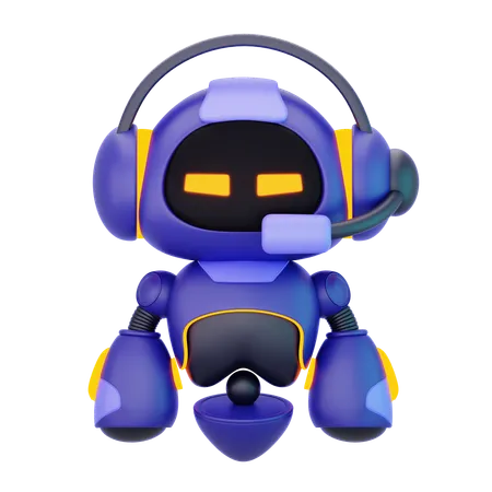 Assistente de robô  3D Icon