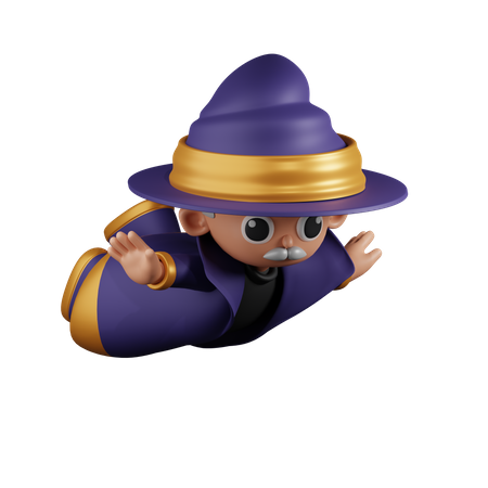 Assistente voando no ar  3D Icon
