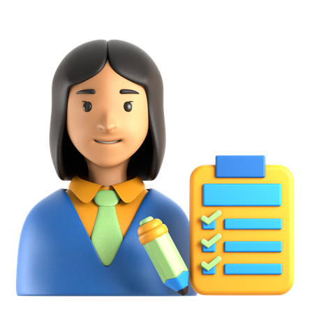 Vorstandsassistent  3D Icon