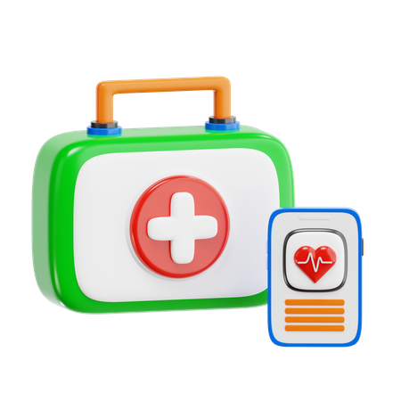 App sanitaria  3D Icon