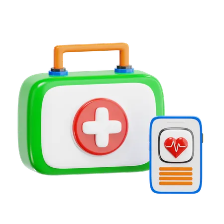 App sanitaria  3D Icon