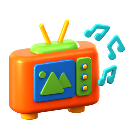 Assistir TV  3D Icon