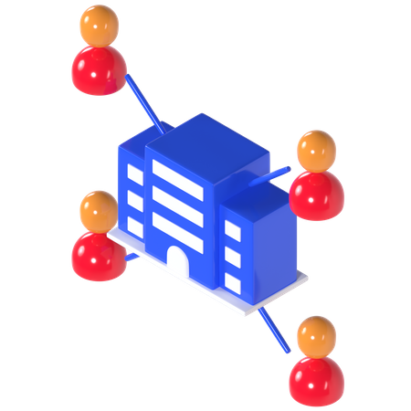 Association  3D Illustration