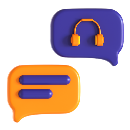 Asssistant chat service  3D Icon