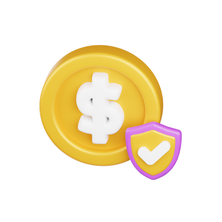 Assurance argent  3D Icon