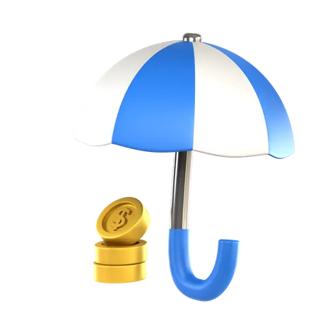 Argent d'assurance  3D Icon