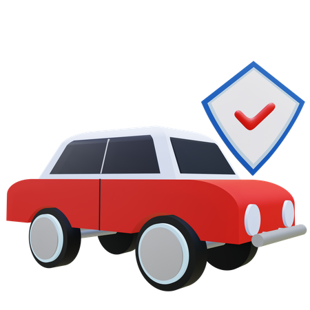 Assurance voiture  3D Icon