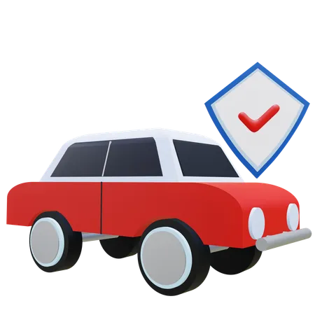 Assurance voiture  3D Icon