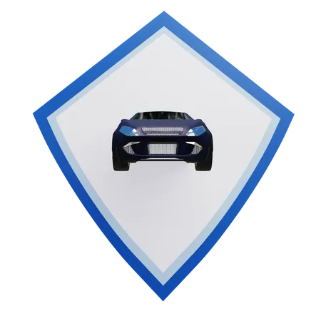 Assurance voiture  3D Icon