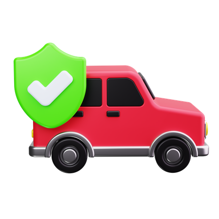 Assurance voiture  3D Icon