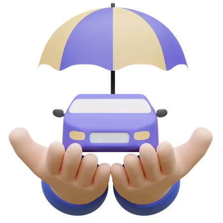 Assurance voiture  3D Icon