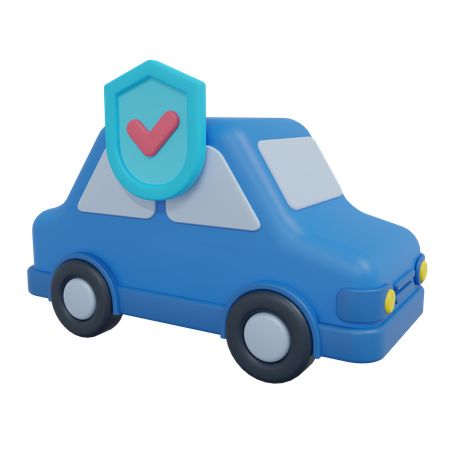 Assurance voiture  3D Icon