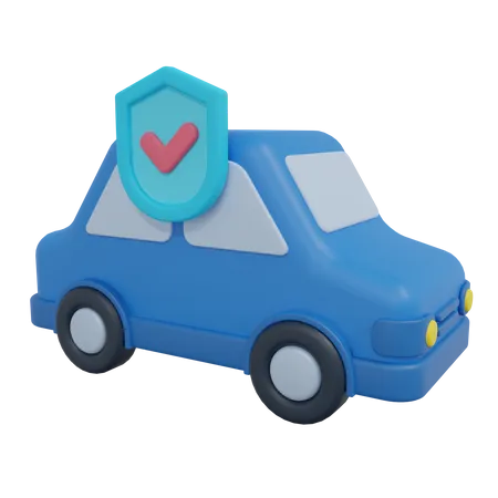 Assurance voiture  3D Icon