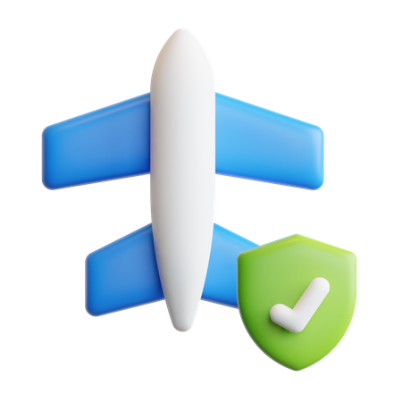 Assurance avion  3D Icon