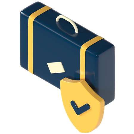 Assurance bagages  3D Icon