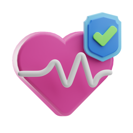 Assurance cardiaque  3D Icon