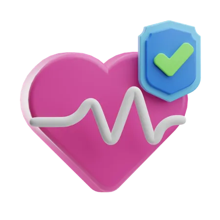 Assurance cardiaque  3D Icon