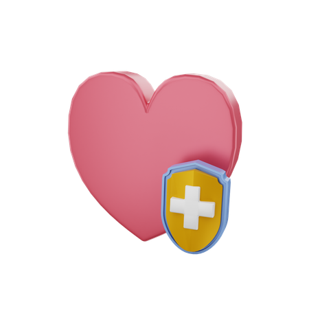 Assurance cardiaque  3D Icon