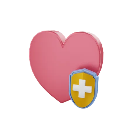 Assurance cardiaque  3D Icon