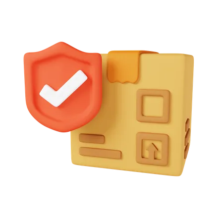 Assurance colis  3D Icon