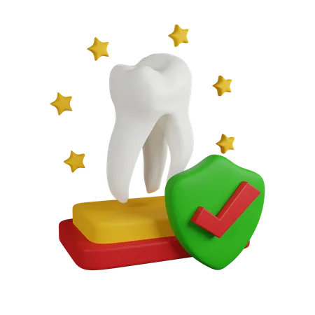 Assurance dentaire  3D Icon