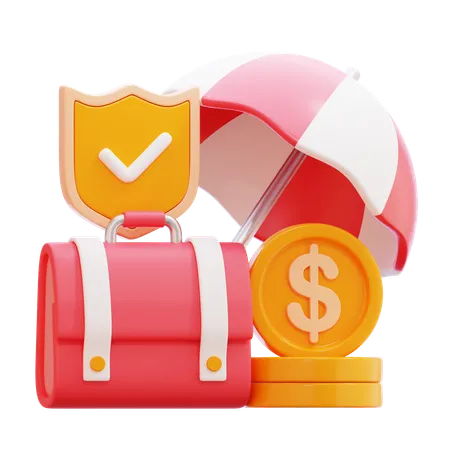 Assurance entreprise  3D Icon