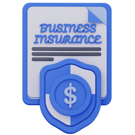 Assurance entreprise  3D Icon