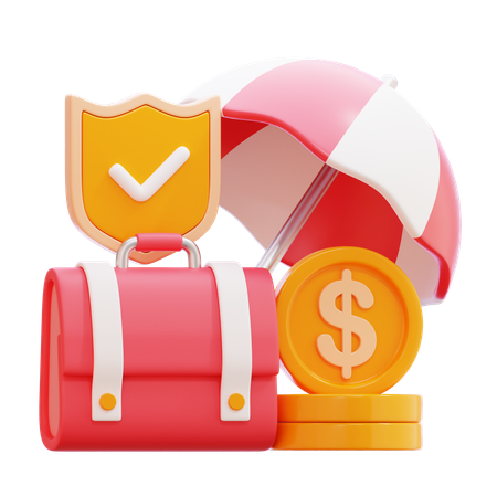 Assurance entreprise  3D Icon