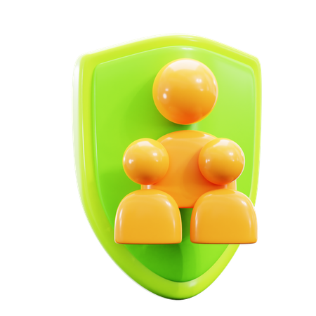 Assurance familiale  3D Icon