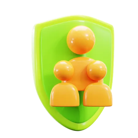 Assurance familiale  3D Icon