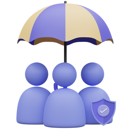 Assurance familiale  3D Icon