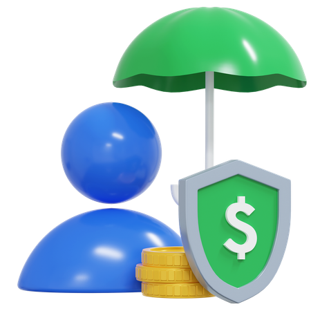 Protection d'assurance financière  3D Icon