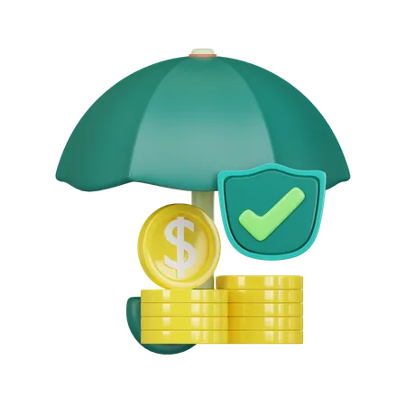 Assurance financière  3D Icon