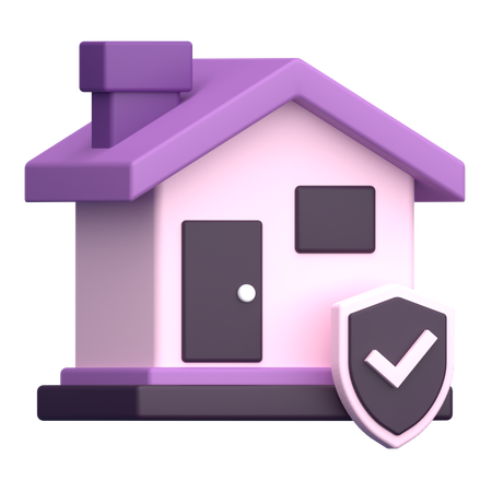 Assurance habitation  3D Icon