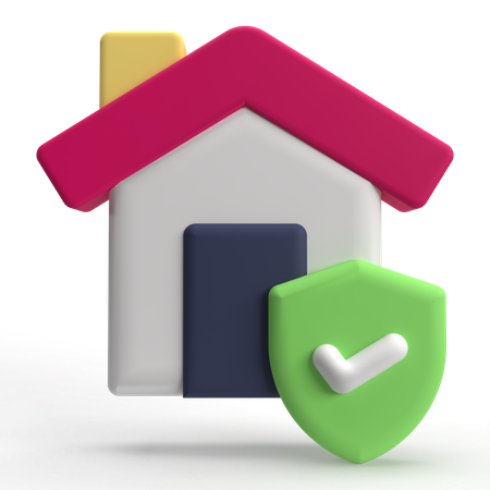 Assurance habitation  3D Icon