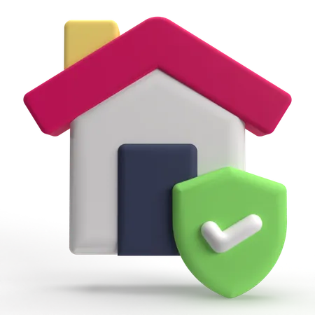 Assurance habitation  3D Icon