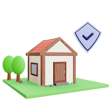 Assurance habitation  3D Icon