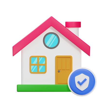 Assurance habitation  3D Icon