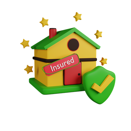 Assurance habitation  3D Icon