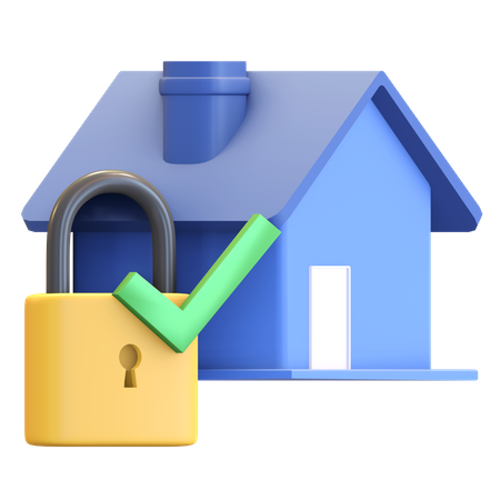 Assurance habitation  3D Icon