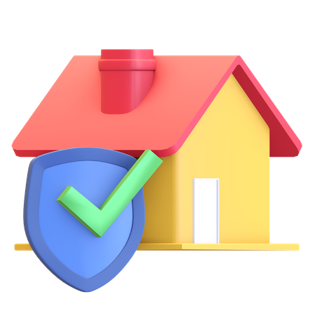 Assurance habitation  3D Icon