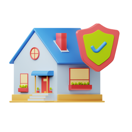 Assurance habitation  3D Icon