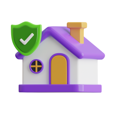 Assurance habitation  3D Icon