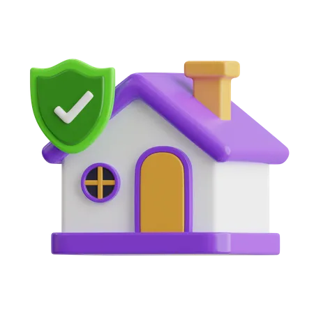 Assurance habitation  3D Icon