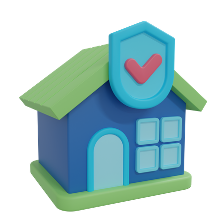 Assurance habitation  3D Icon