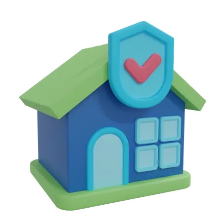 Assurance habitation  3D Icon